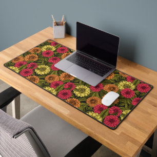 Dahlia garden desk mat
