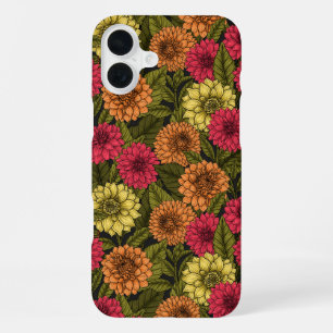 Dahlia garden iPhone 16 plus case