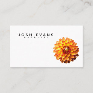 Dahlia Gardener Business Card
