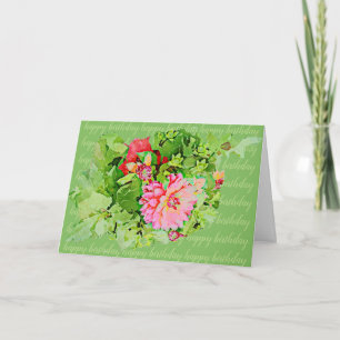 Dahlia happy birthday card