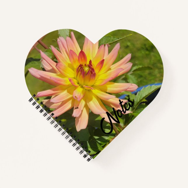 Dahlia heart notebook (Front)