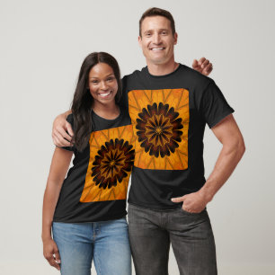 Dahlia in Black Bohemian Floral Graphic T-Shirt