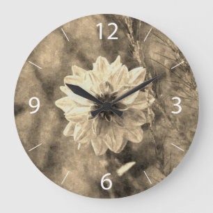 Dahlia Large Clock