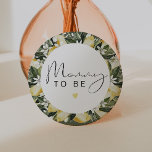 DAHLIA Lemon Citrus Fruit Summer Mummy to Be 7.5 Cm Round Badge<br><div class="desc">This button pin features  watercolor lemons and a cute handwritten font with the saying,  "mummy to be". This gender-neutral button is the perfect accessory for your citrus baby shower or gender reveal party.</div>