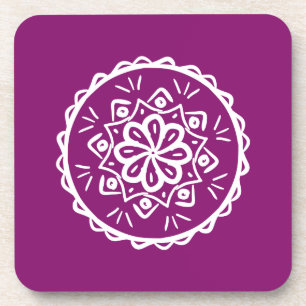 Dahlia Mandala Coaster