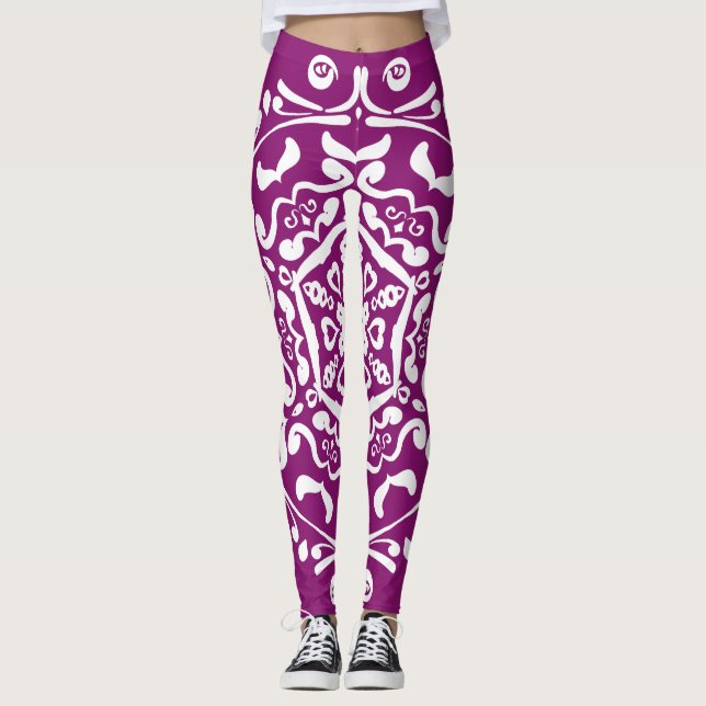 Dahlia Mandala Leggings (Front)