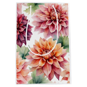 Dahlia Painting Medium Gift Bag