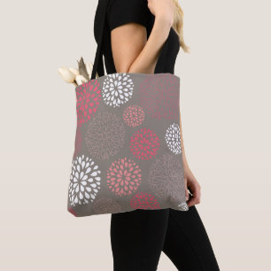 Dahlia Pattern Tote Bag