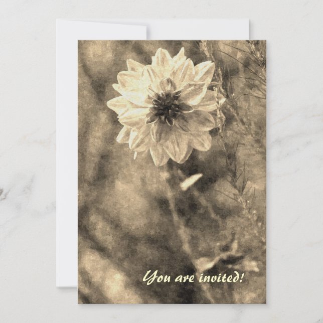 Dahlia Personalised Announcement (Front)