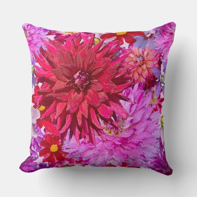 Dahlia Pillow-Double Bloom Cushion (Front)