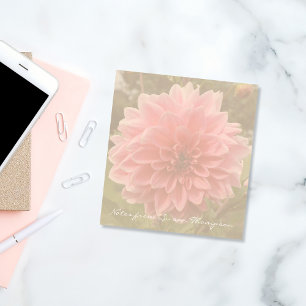 Dahlia Pink Flower Notepad