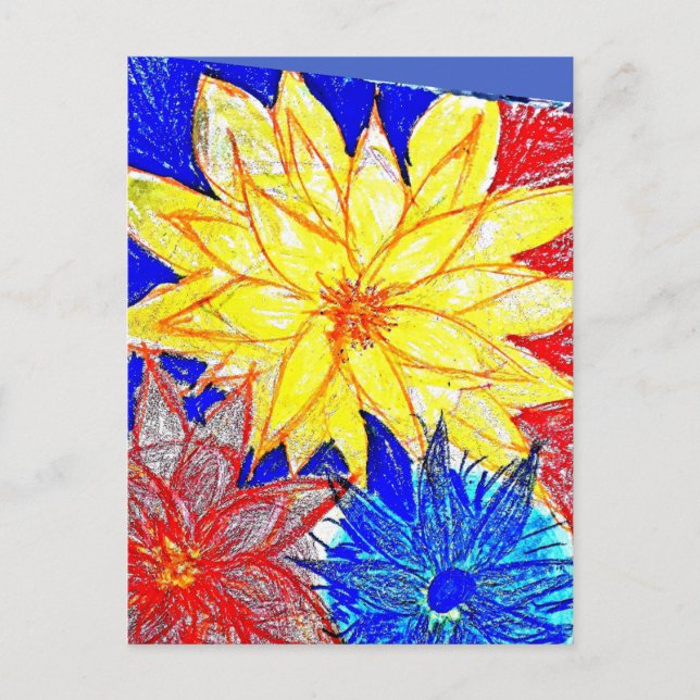 Dahlia  postcard (Front)