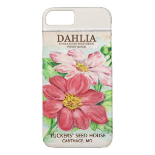 Dahlia Seed Packet Case-Mate iPhone Case