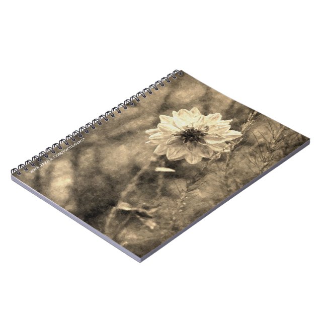 Dahlia Spiral Notebook (Left Side)