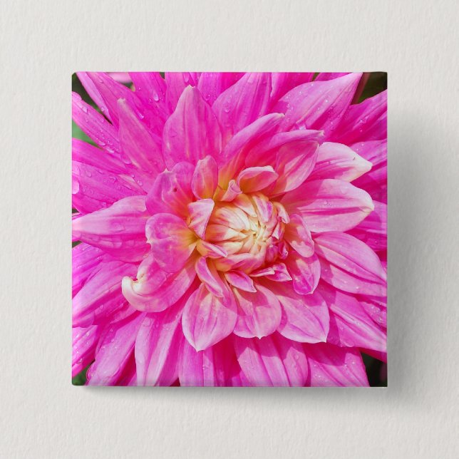 Dahlia Square Button (Front)
