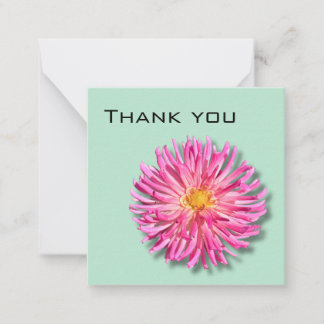 Dahlia Thank You card