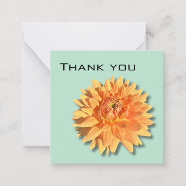 Dahlia Thank You card (Front)