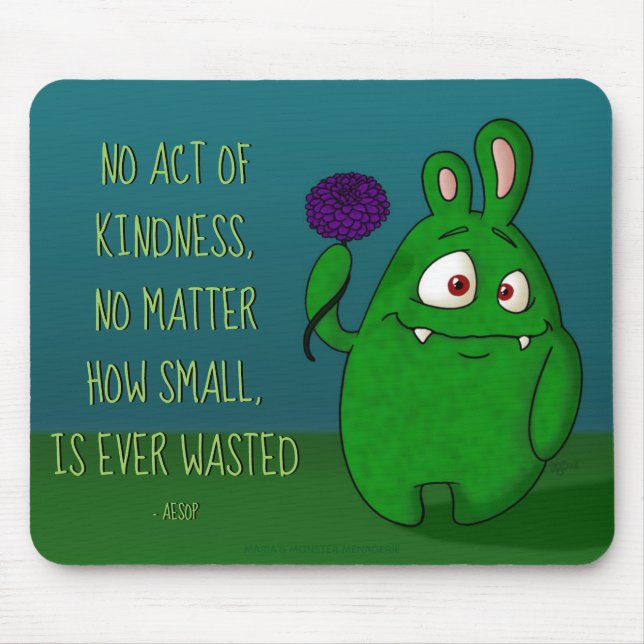 Dahlia the Monster w/quote, mousepad (Front)