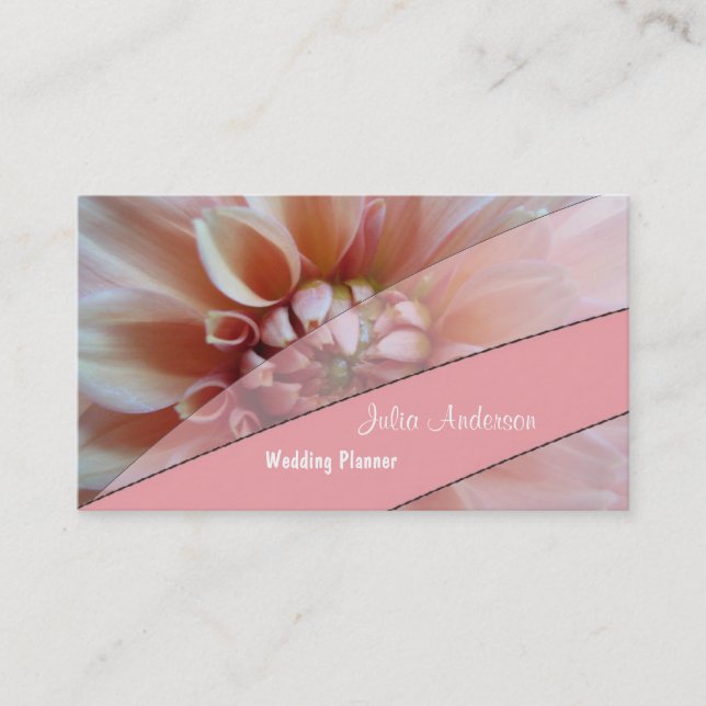 Dahlia Wedding Planner Business Card (Front)