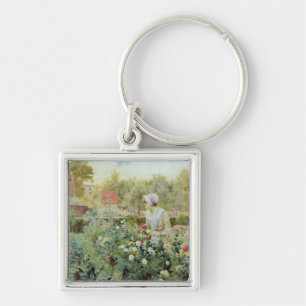 Dahlias, 1896 key ring