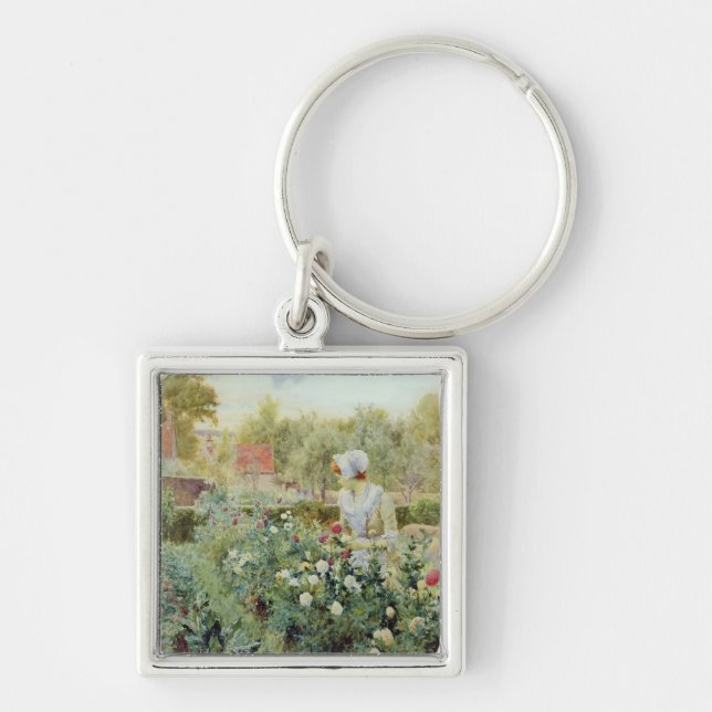 Dahlias, 1896 key ring (Front)