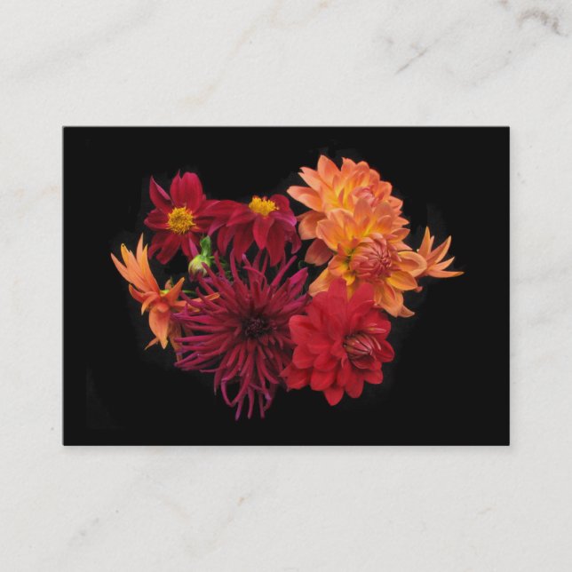 Dahlias ATC Business Card (Front)