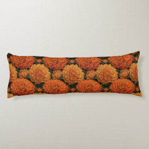 Dahlias Botanical Floor Decoration Victorian Mater Body Cushion