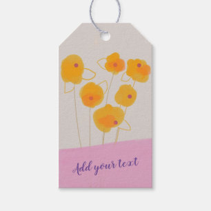 Dahlias bunch design Gift Tag