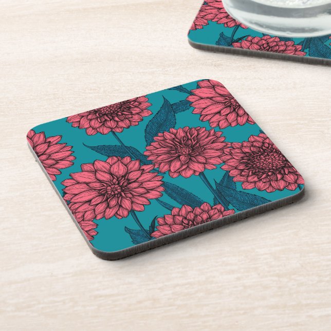Dahlias Coaster (Left Side)