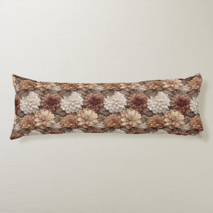 Dahlias Floral Diy Décor Romantic Bed Body Cushion