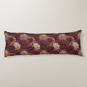 Dahlias Floral Room Decor Timeless Down Body Cushion