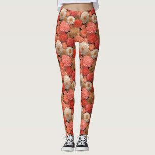 Dahlias Flower Athletic Dahlias Charm Thank You Leggings