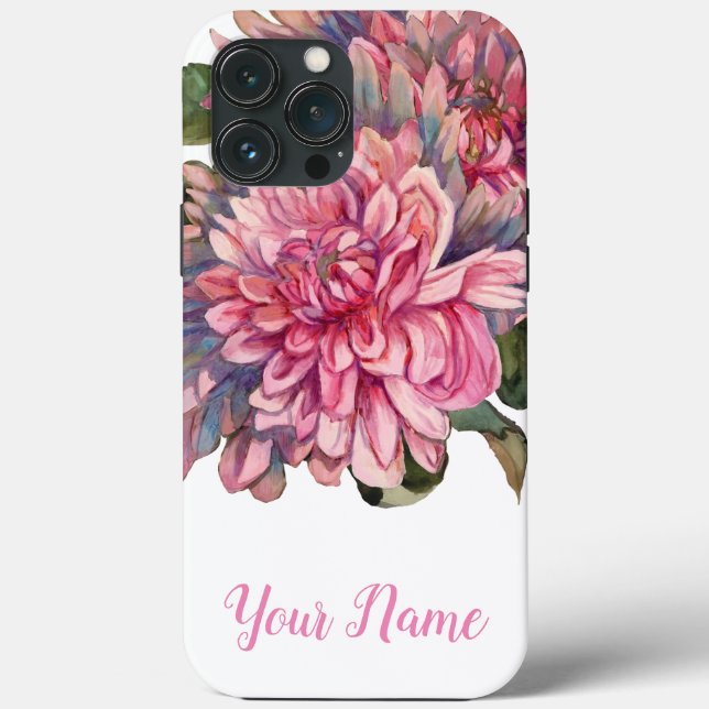 dahlias flowers Case-Mate iPhone case (Back)