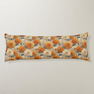 Dahlias Garden Entryway Decor Romantic Bed Body Cushion