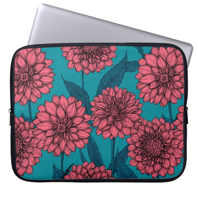 Dahlias Laptop Sleeve (Front)