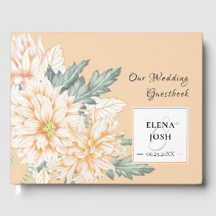 Dahlias Marmalade Wedding Guestbook