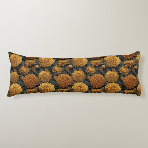 Dahlias Nature Floor Decoration Botanical Travel Body Cushion