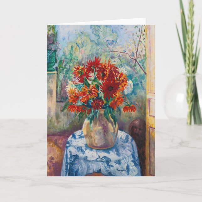 Dahlias, Saint-Tropez | Henri Manguin Card (Front)