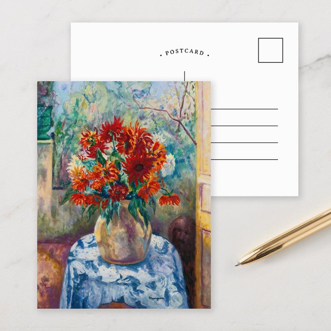 Dahlias, Saint-Tropez | Henri Manguin Postcard (Creator Uploaded)
