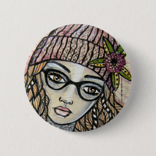 Dahlilah 6 Cm Round Badge