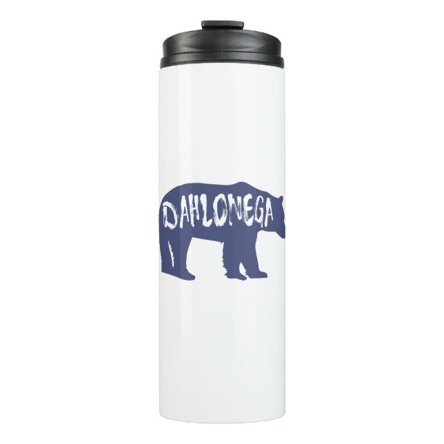 Dahlonega Georgia Bear Thermal Tumbler (Front)