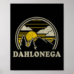 Dahlonega Georgia Ga T Shirt Vintage Hiking Mounta Poster
