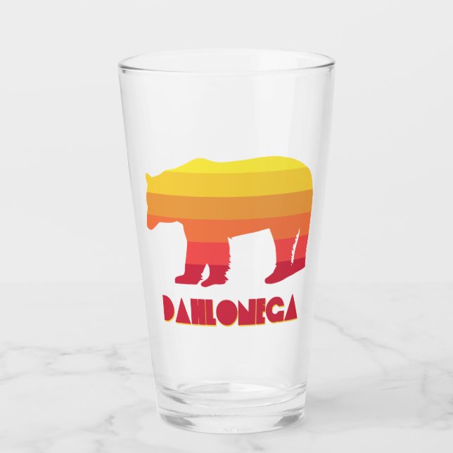 Dahlonega Georgia Rainbow Bear Glass (Front)