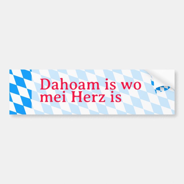 Dahoam Bumper Sticker (Front)