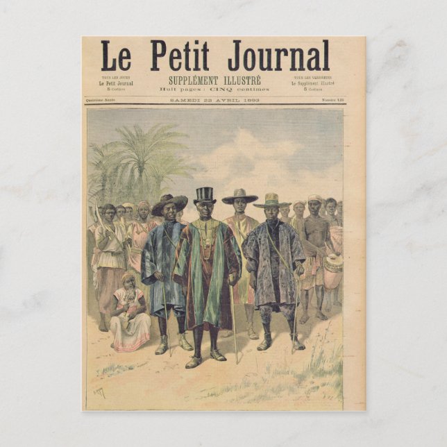 Dahomeans on the Champs de Mars Postcard (Front)
