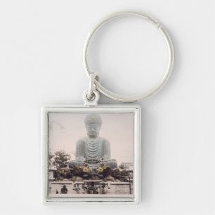 Daibutsu at Kobe, c.1880 (hand coloured albumen pr Key Ring