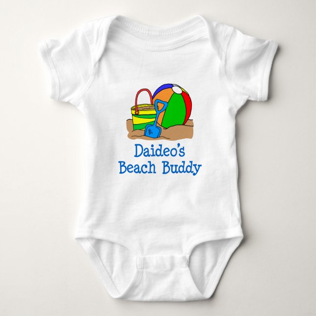 Daideo's Beach Buddy Baby Bodysuit (Front)
