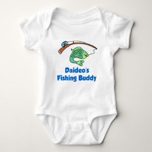 Daideo's Fishing Buddy Baby Bodysuit