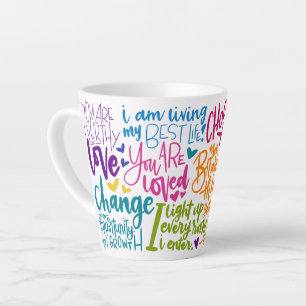Daily Affirmation  Latte Mug