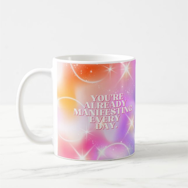 Daily Affirmation, Law of Attraction, Motivational Coffee Mug (Left)